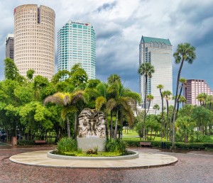 Downtown View From The University of Tampa